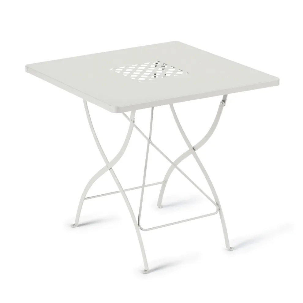 Quadratischer Klapptisch für den Außenbereich aus verzinktem Stahl Made in Italy - Selvaggia