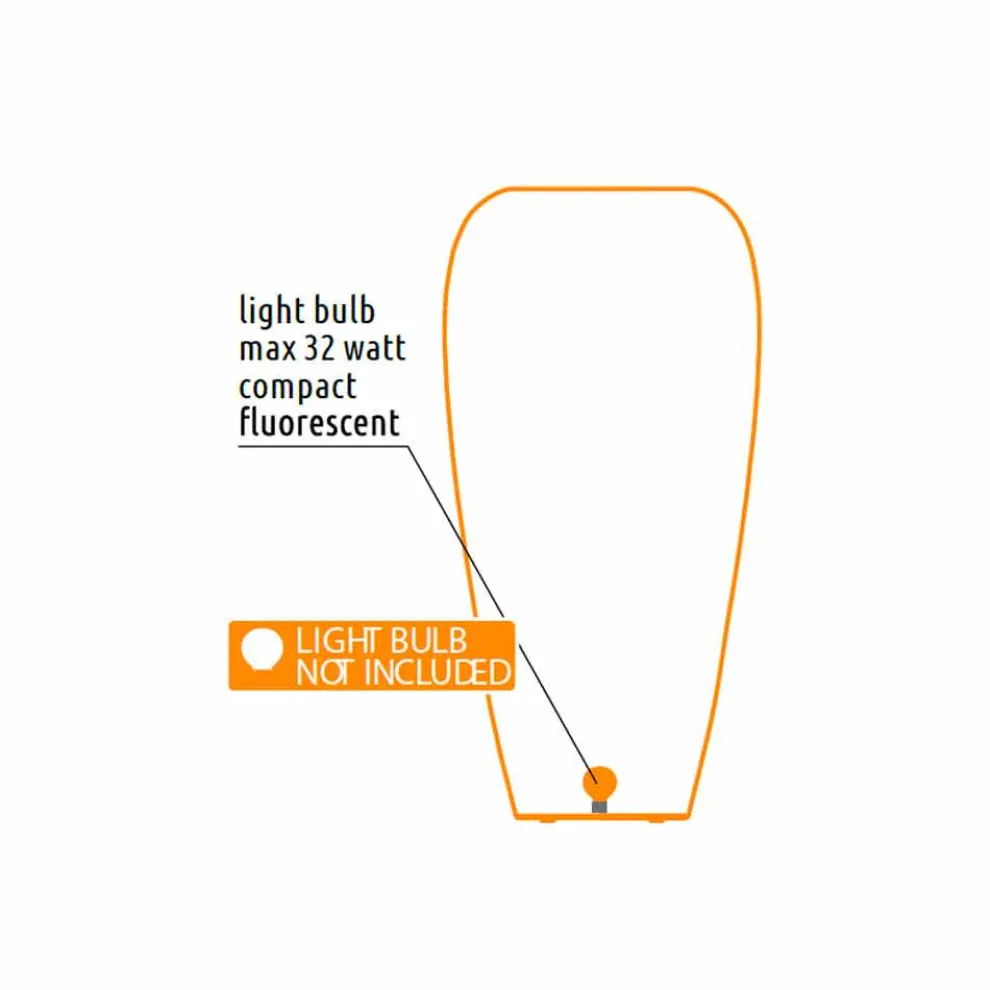 Modernes Design Leuchtende Außenvase aus Polyethylen, 2 Stück - Haut von Myyour