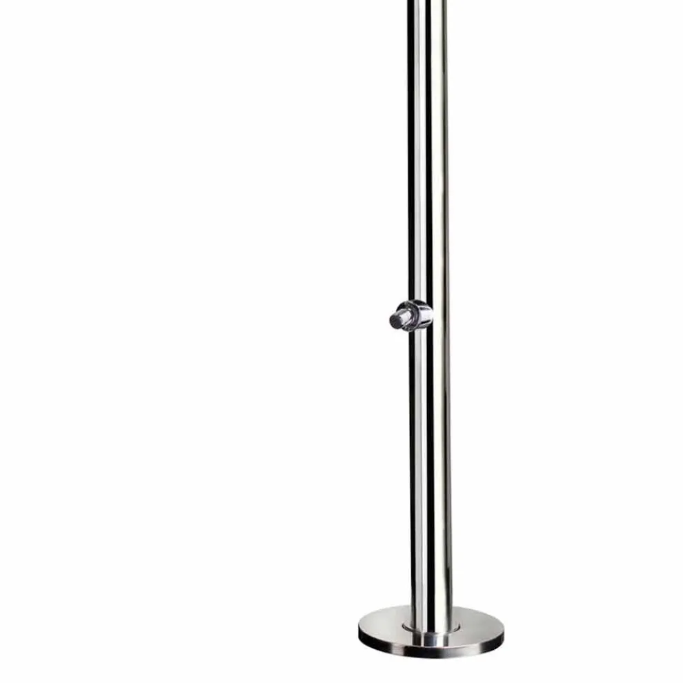 Outdoor-Stahldusche mit Fußwaschanlage und Timer Made in Italy - Modeo