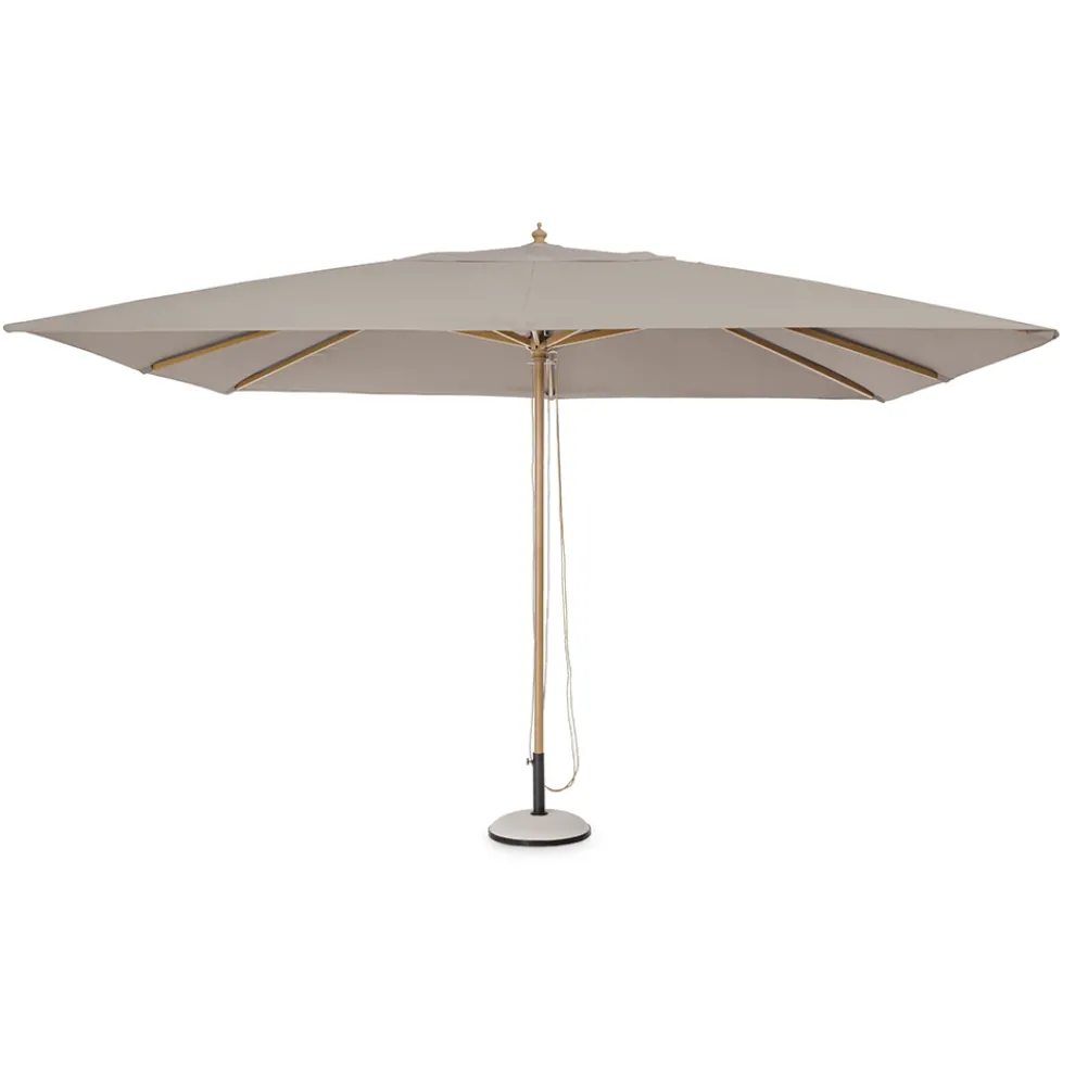 Gartenschirm mit taubengrauem Polyestertuch 3x4 mt, Homemotion - Lucius