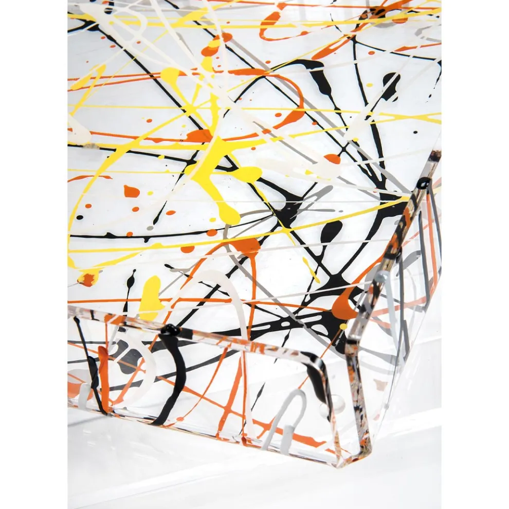 Mehrfarbiges Tablett aus Plexiglas in 2 Größen Made in Italy - Mehrfarbig