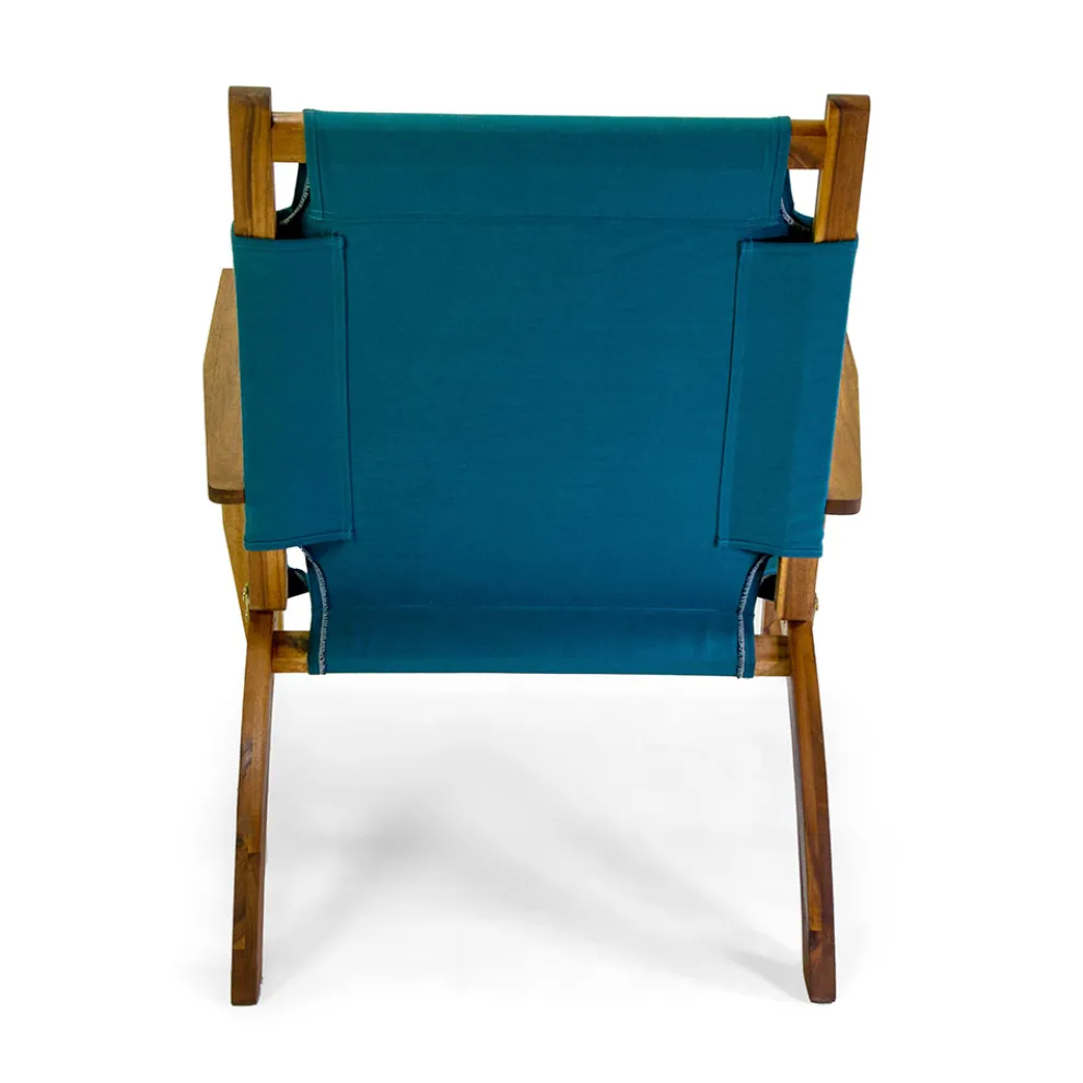 Sessel aus Akazienholz und Baumwoll-/Polyester-Mischgewebe - Bottega