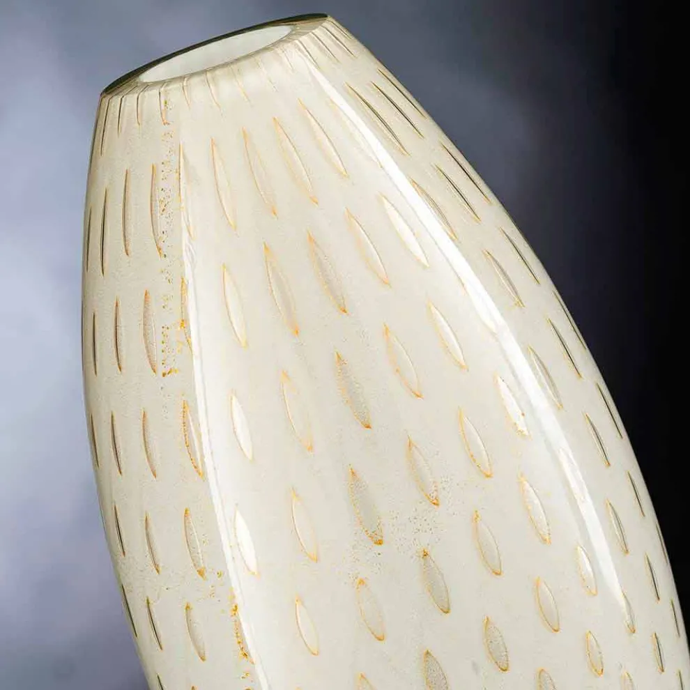 Indoor-Vase aus farbigem Murano-mundgeblasenem Glas Made in Italy - Asper