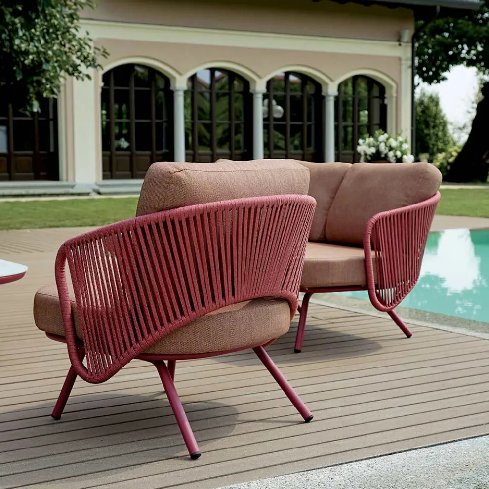 Rotes oder grünes Aluminium-Garten-Wohnzimmer - Regalrise