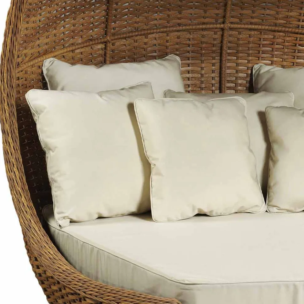 Design Daybed aus luxuriösem gewebtem synthetischem Rattan - Yves