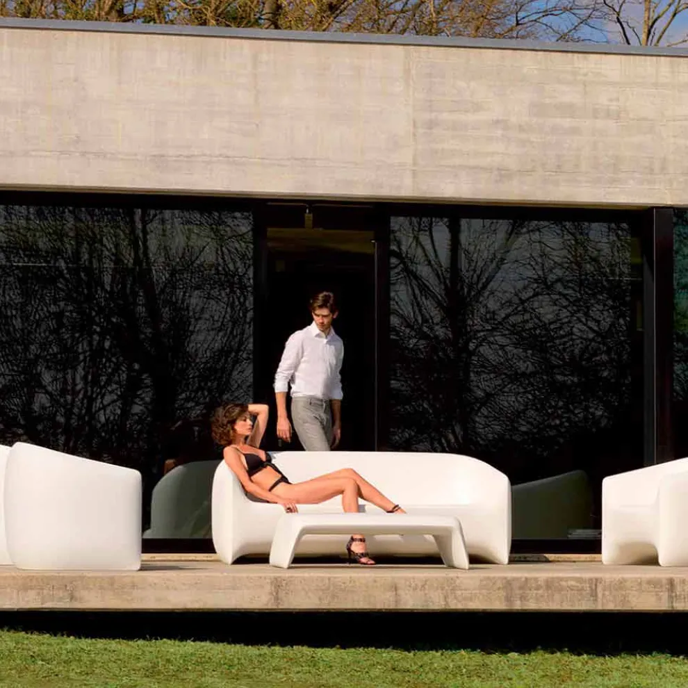 Modernes Outdoor-Sofa aus Polyethylenharz, Blow von Vondom