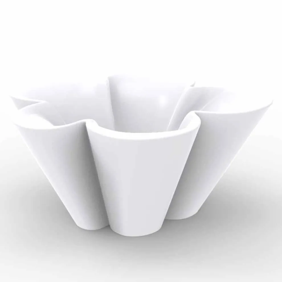 Vondom Agatha Tisch und Blumentopf aus Polyethylen, modernes Design