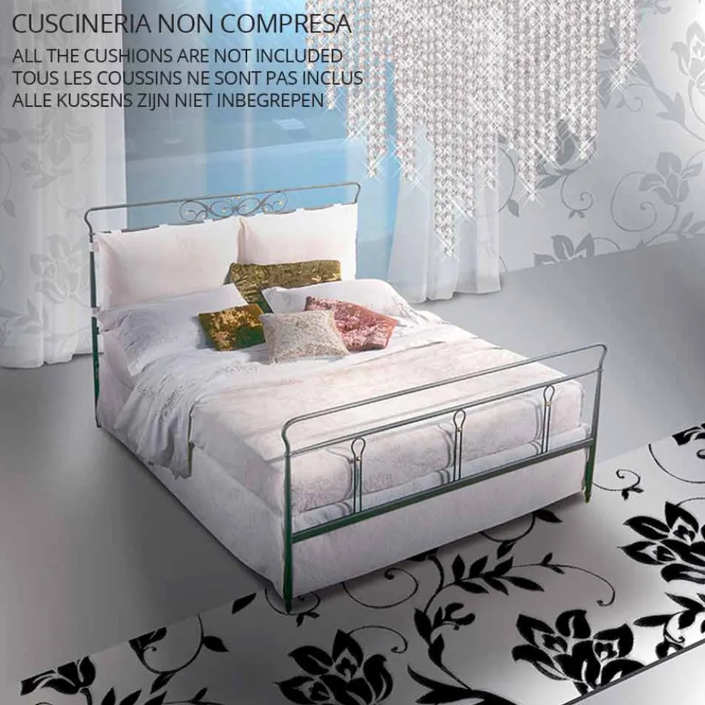 Pan Jugend Queen Size Bett aus Schmiedeeisen in Design