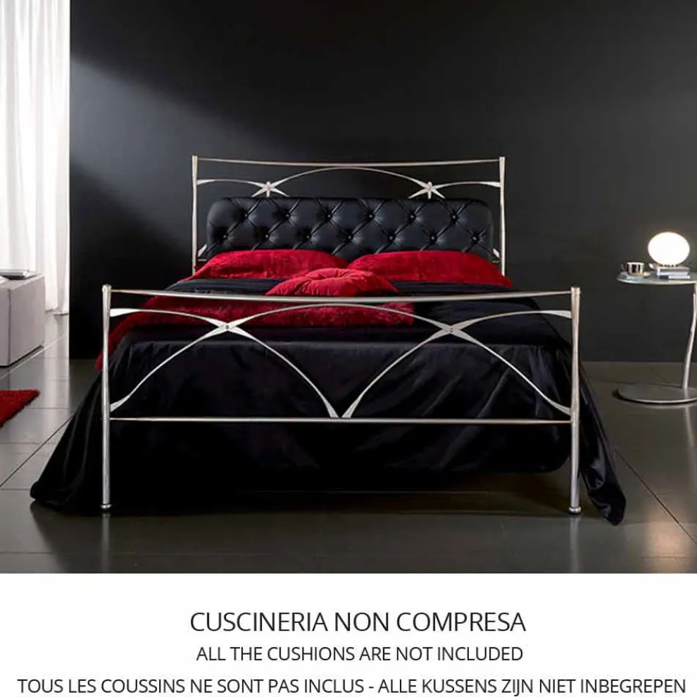 Persefone Doppelbett aus Schmiedeeisen in Design