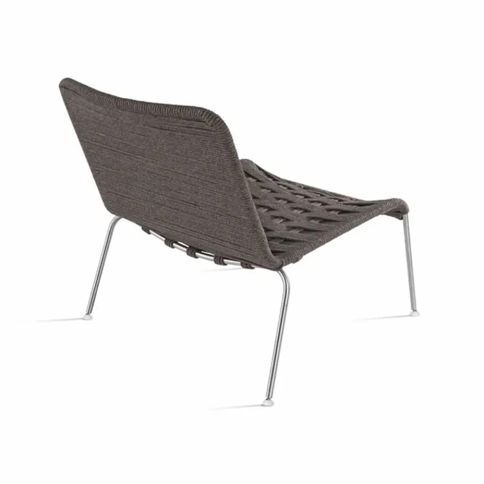 Gartensessel mit modernem Design im Seil Made in Italy - Madagaskar3