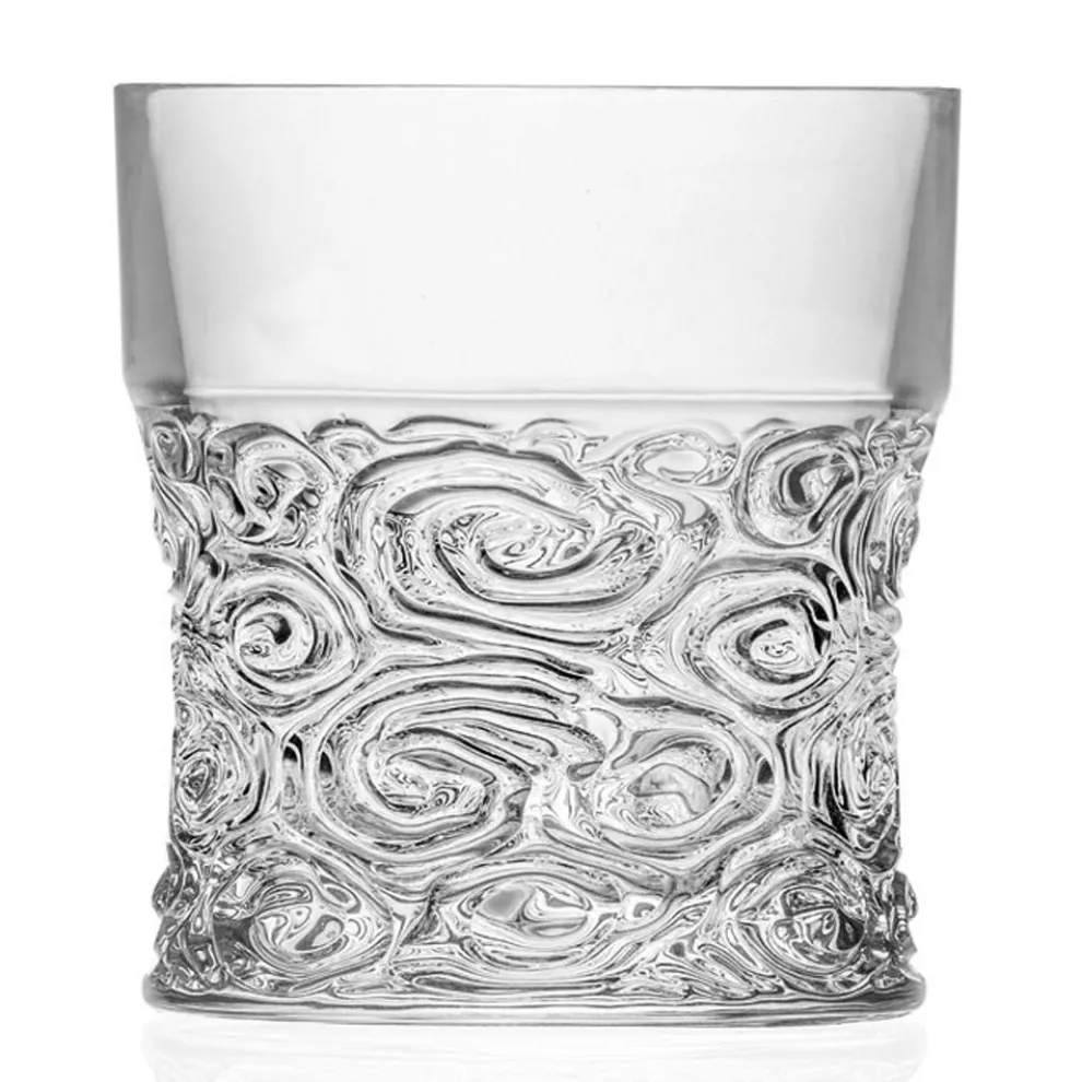 Niedrige Trinkgläser in Eco Crystal Audace Dekoration 12 Stück - Ritmo