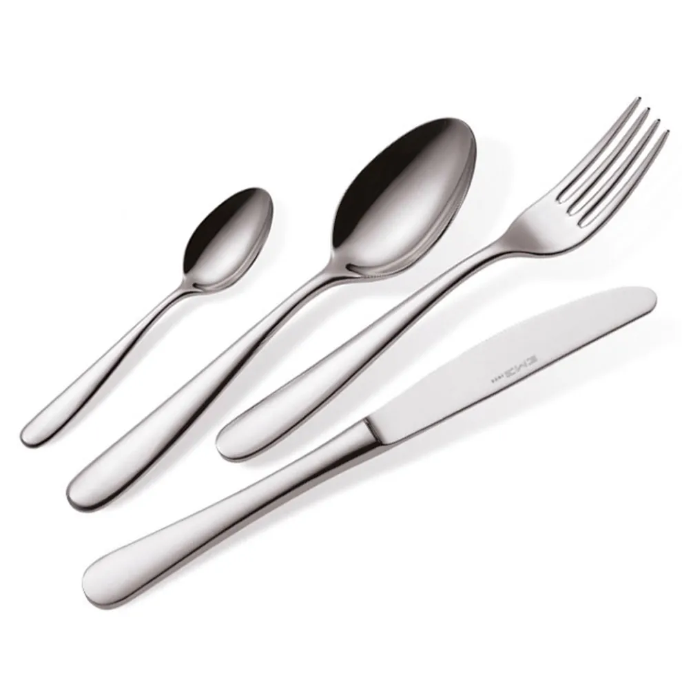 Besteck aus poliertem Edelstahl Modern Essential Design 24 Teile - Mekano