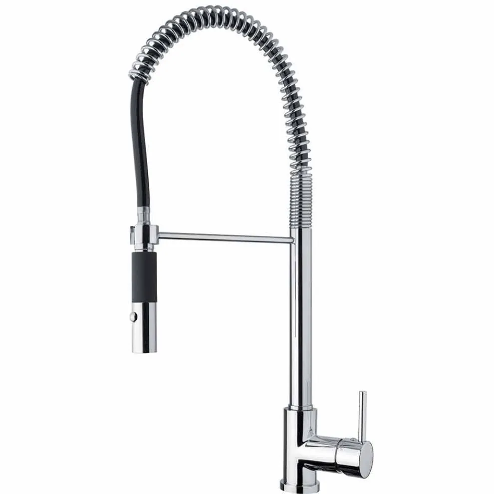 Verstellbarer Spülbeckenmischer aus Messing mit Feder Made in Italy - Keope