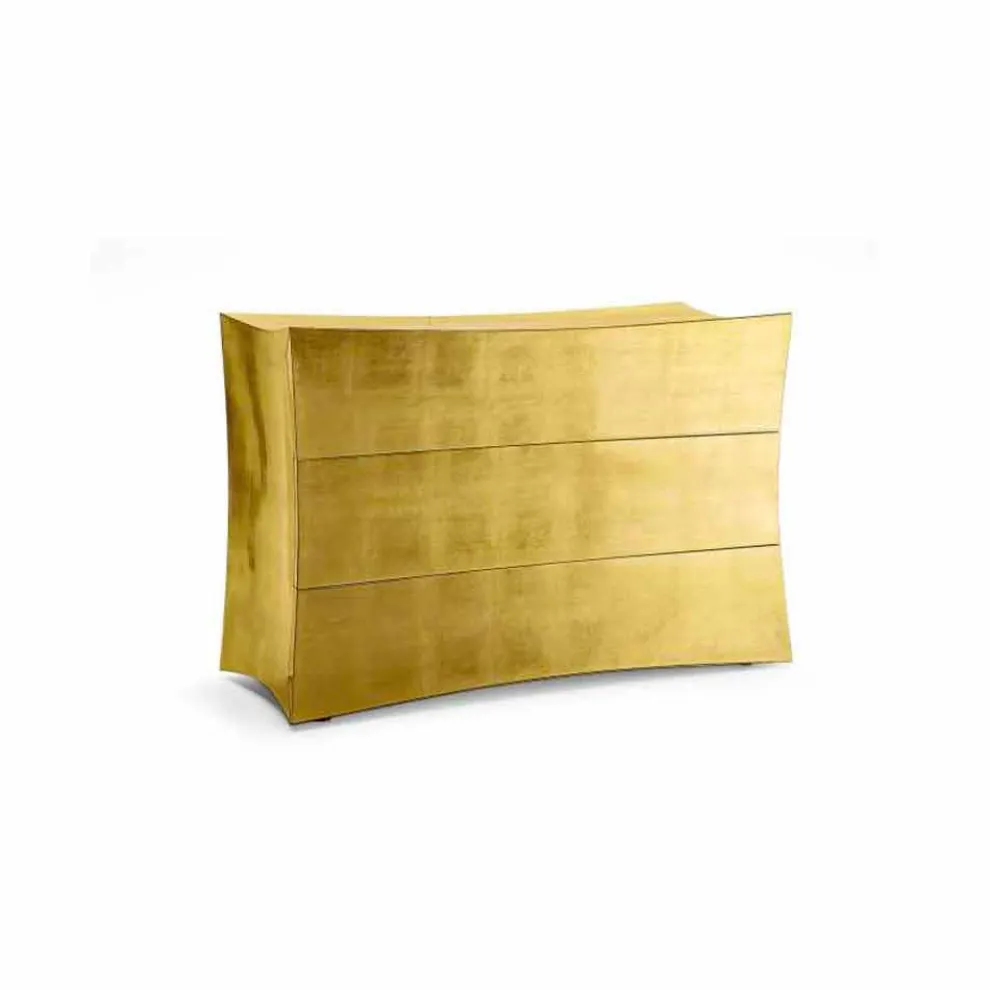 Kommode mit 3 Schubladen aus MDF,modernes Design,made in Italy,Isidoro