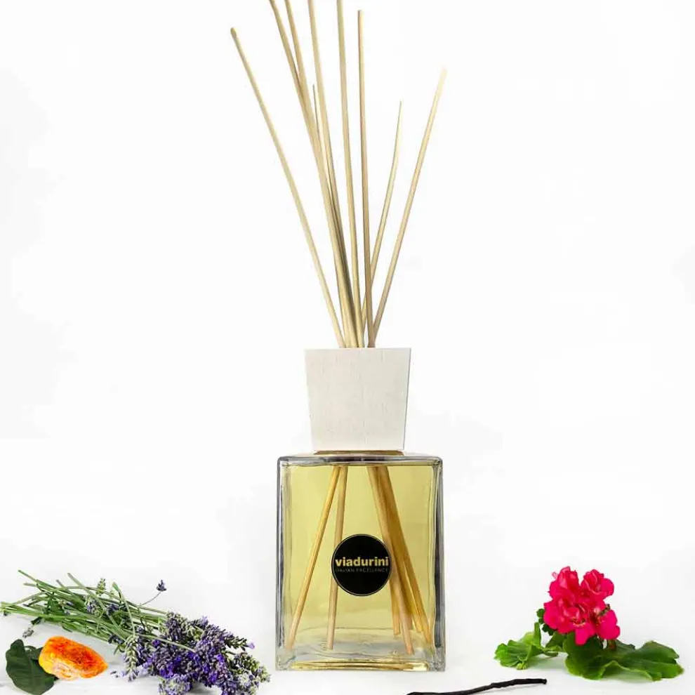 Raumduft Diffuser Amber Duft 2,5 Lt mit Stäbchen - Romaeterna