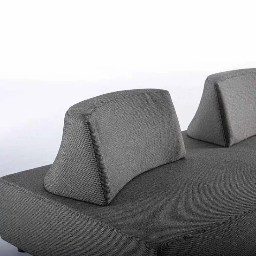 Outdoor-Lounge mit modernem Design in Homemotion-Stoff - Benito