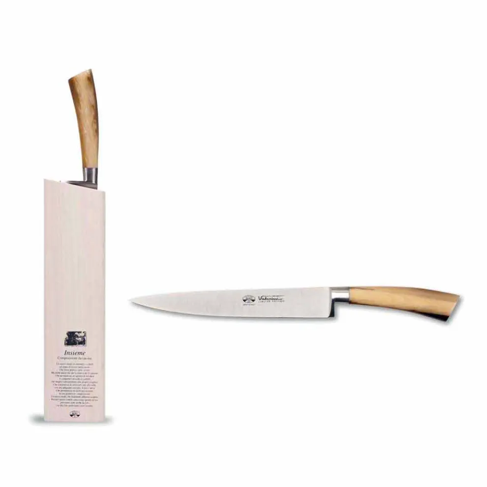 Filetmesser zusammen mit Block, Berti Exclusive für Viadurini - Nuoro