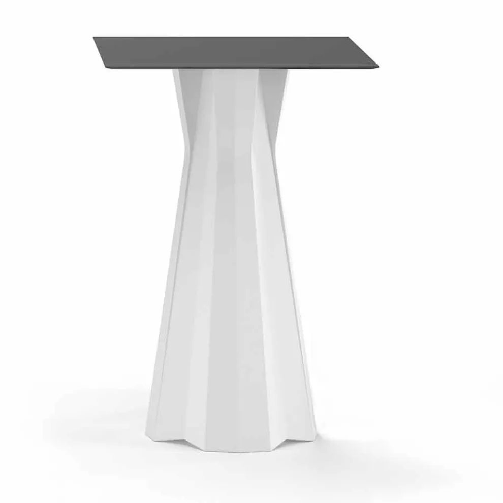 Hoher Tisch mit HPL-Platte und Polyethylenbasis Hergestellt in Italien - Tinuccia