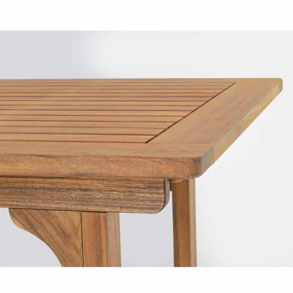 Ausziehbarer Tisch im Freien Bis zu 160 cm in Akazienholz - Wolke