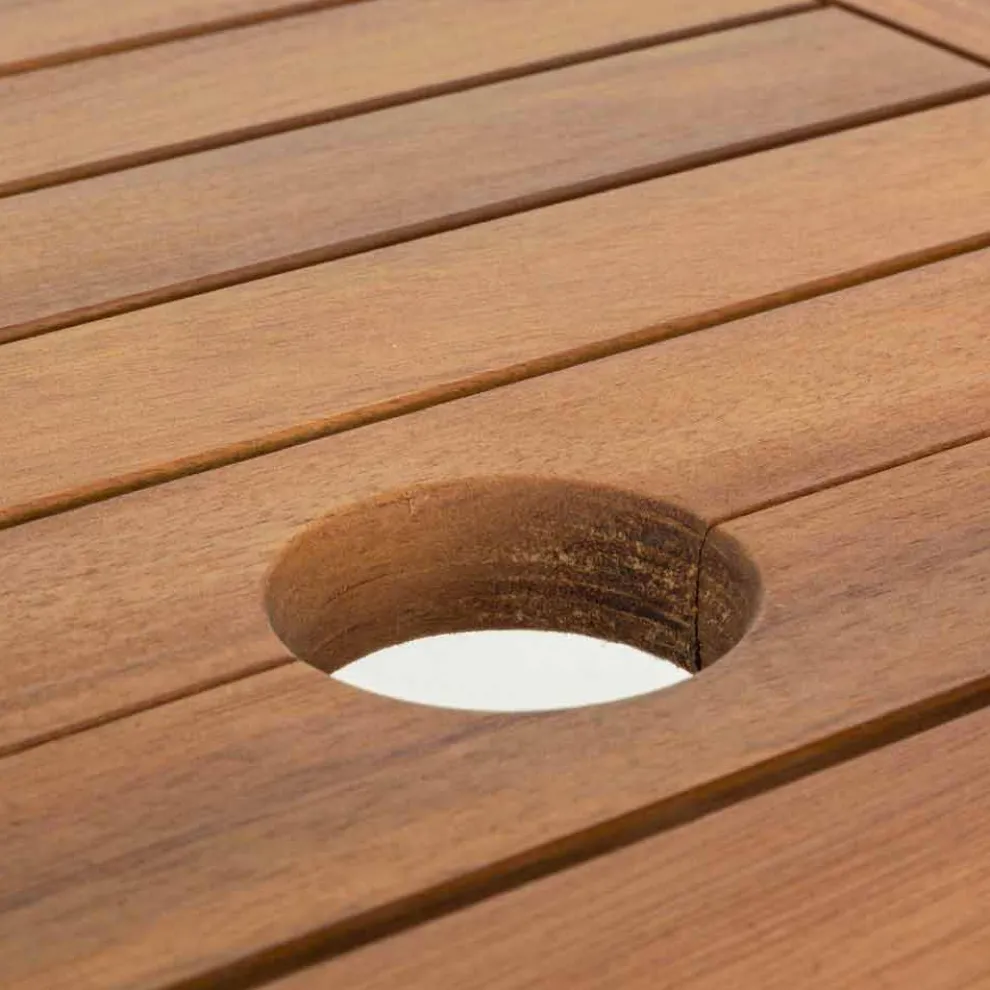 Ausziehbarer Tisch im Freien Bis zu 160 cm in Akazienholz - Wolke