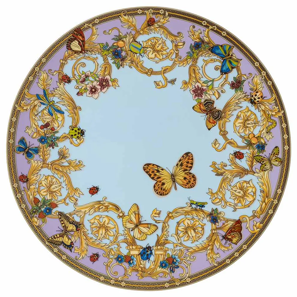 Rosenthal Versace Le Jardin Tischkartenteller Durchmesser 33 cm aus Porzellan - Jardin