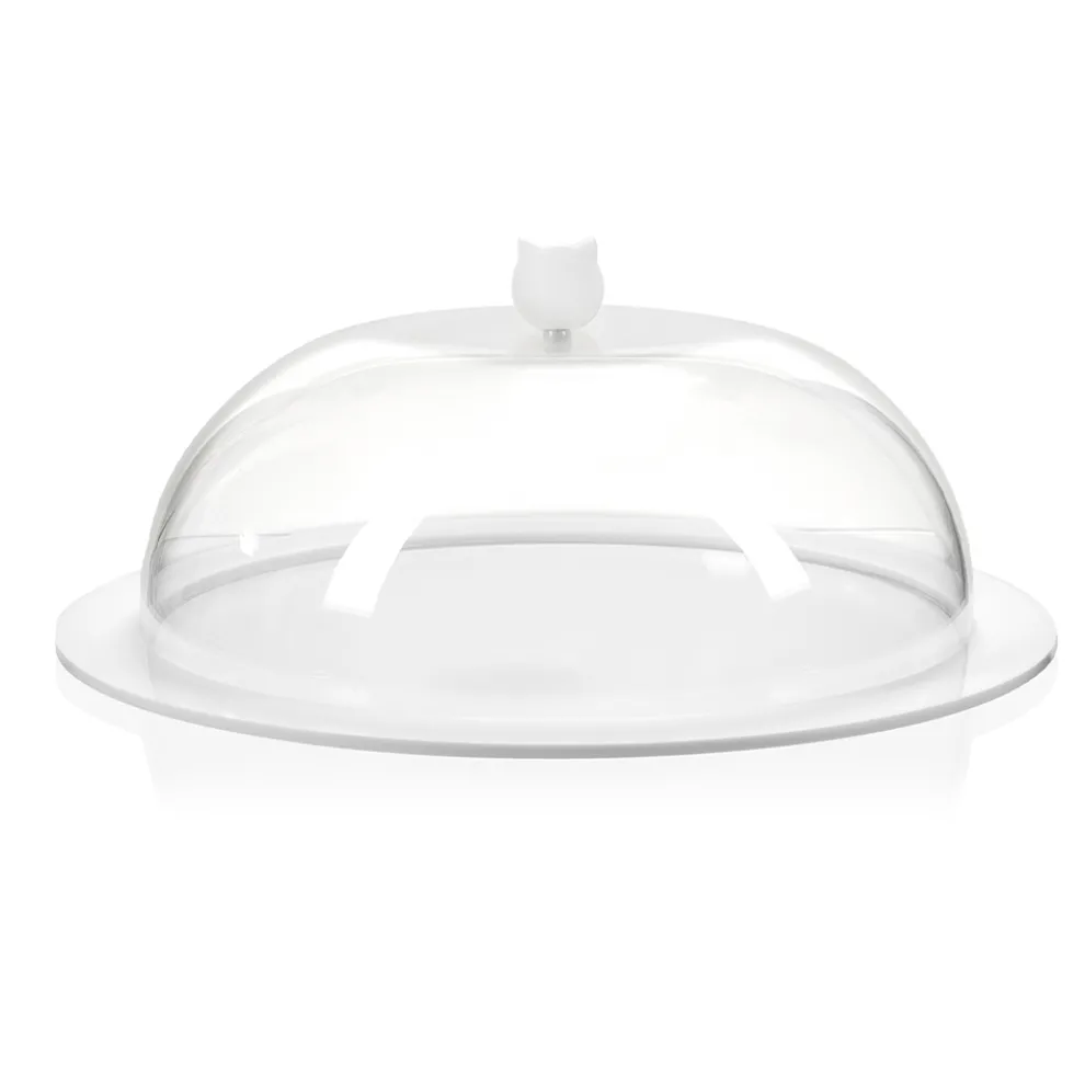 Runde Kuchenform aus transparentem Plexiglas Made in Italy 2 Größen - Crotone