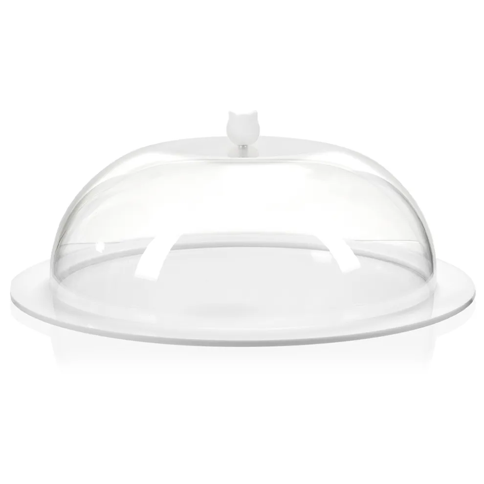 Runde Kuchenform aus transparentem Plexiglas Made in Italy 2 Größen - Crotone