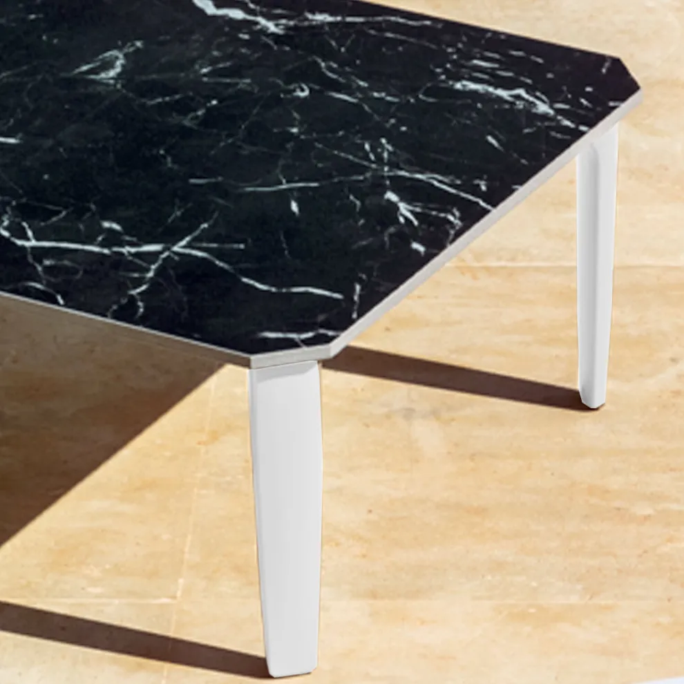 Garten Couchtisch aus Aluminium und Steinzeug Top 7 Oberflächen - Filomena