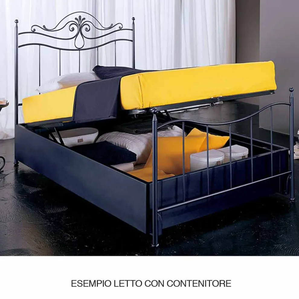 Gea Einzelbett aus Schmiedeeisen in Design