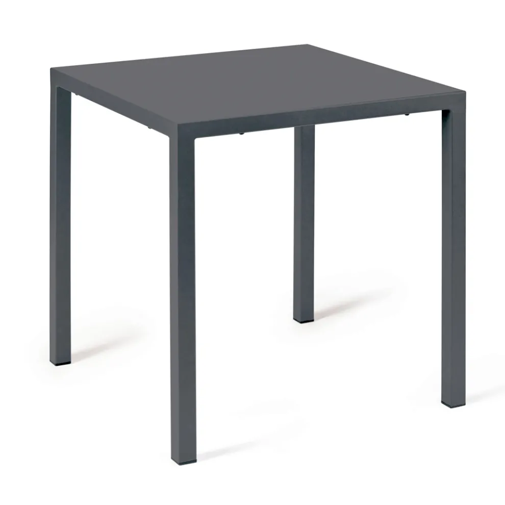 Outdoor-Tisch mit Gestell aus verzinktem Stahl Made in Italy - Azul