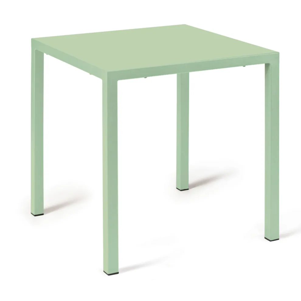 Outdoor-Tisch mit Gestell aus verzinktem Stahl Made in Italy - Azul