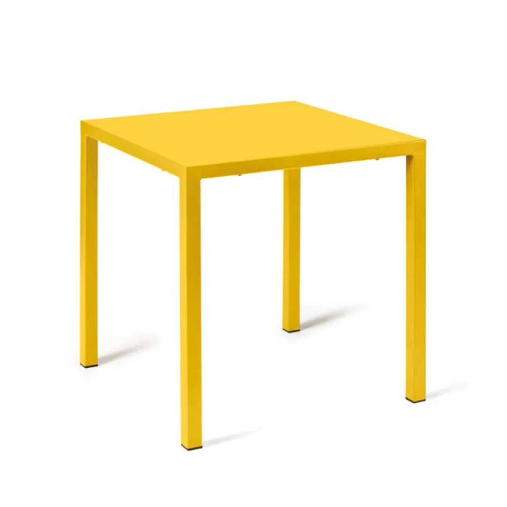 Outdoor-Tisch mit Gestell aus verzinktem Stahl Made in Italy - Azul