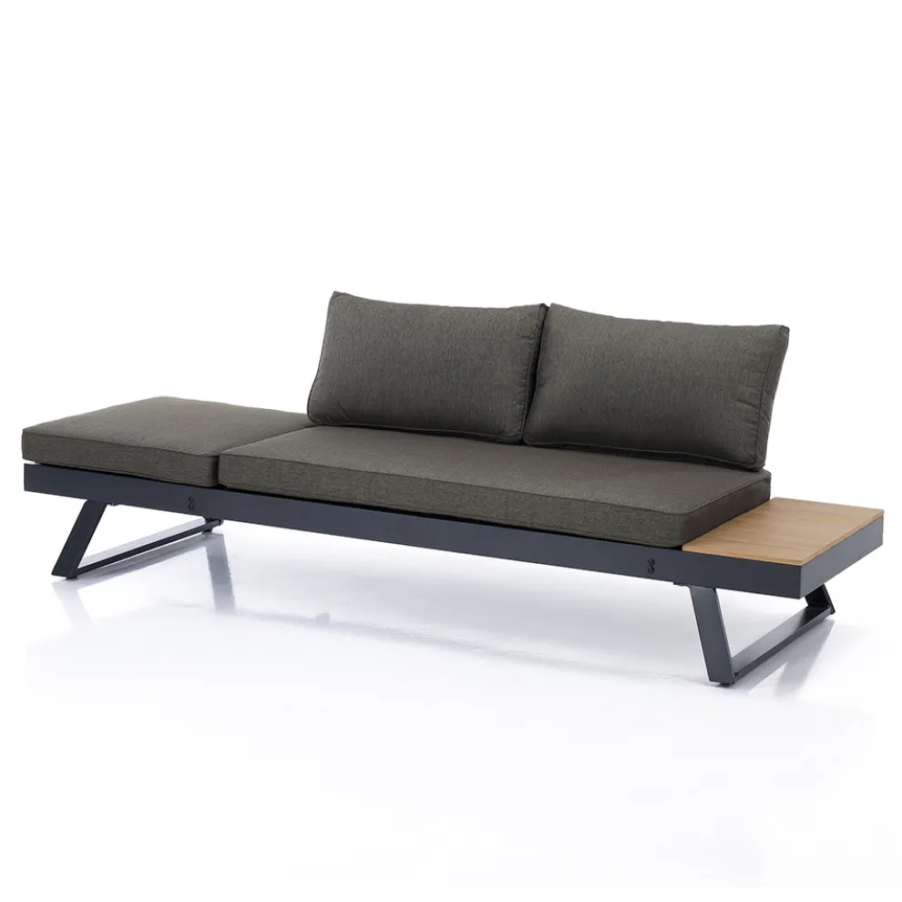 3-Sitzer-Sofa, umwandelbar in Chaiselongue mit verstellbarer Rückenlehne – Lire
