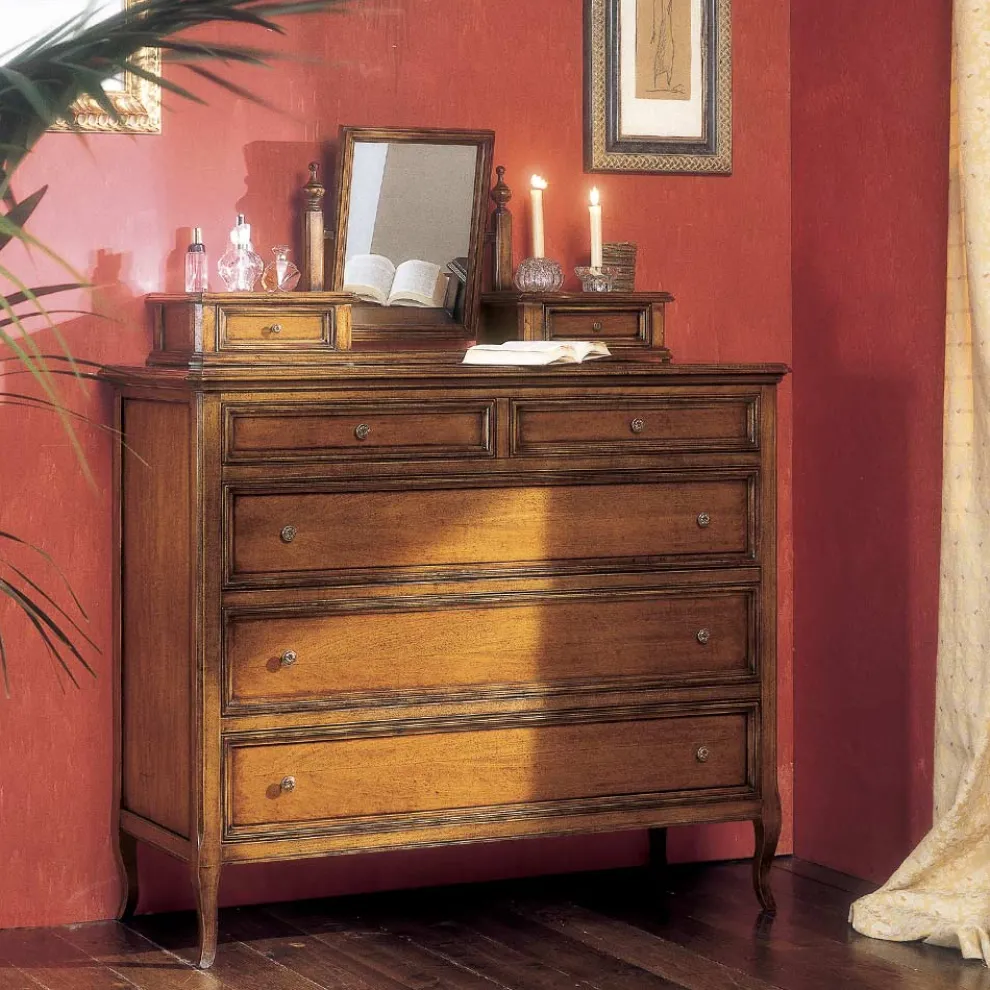 Kommode mit 5 Schubladen aus Bassano-Holz, Frankreich, hergestellt in Italien – Hadad