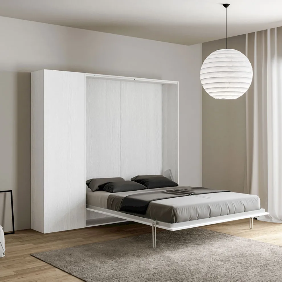 Vertikales Klappbett für Doppelbett mit Säule - Magiccompare