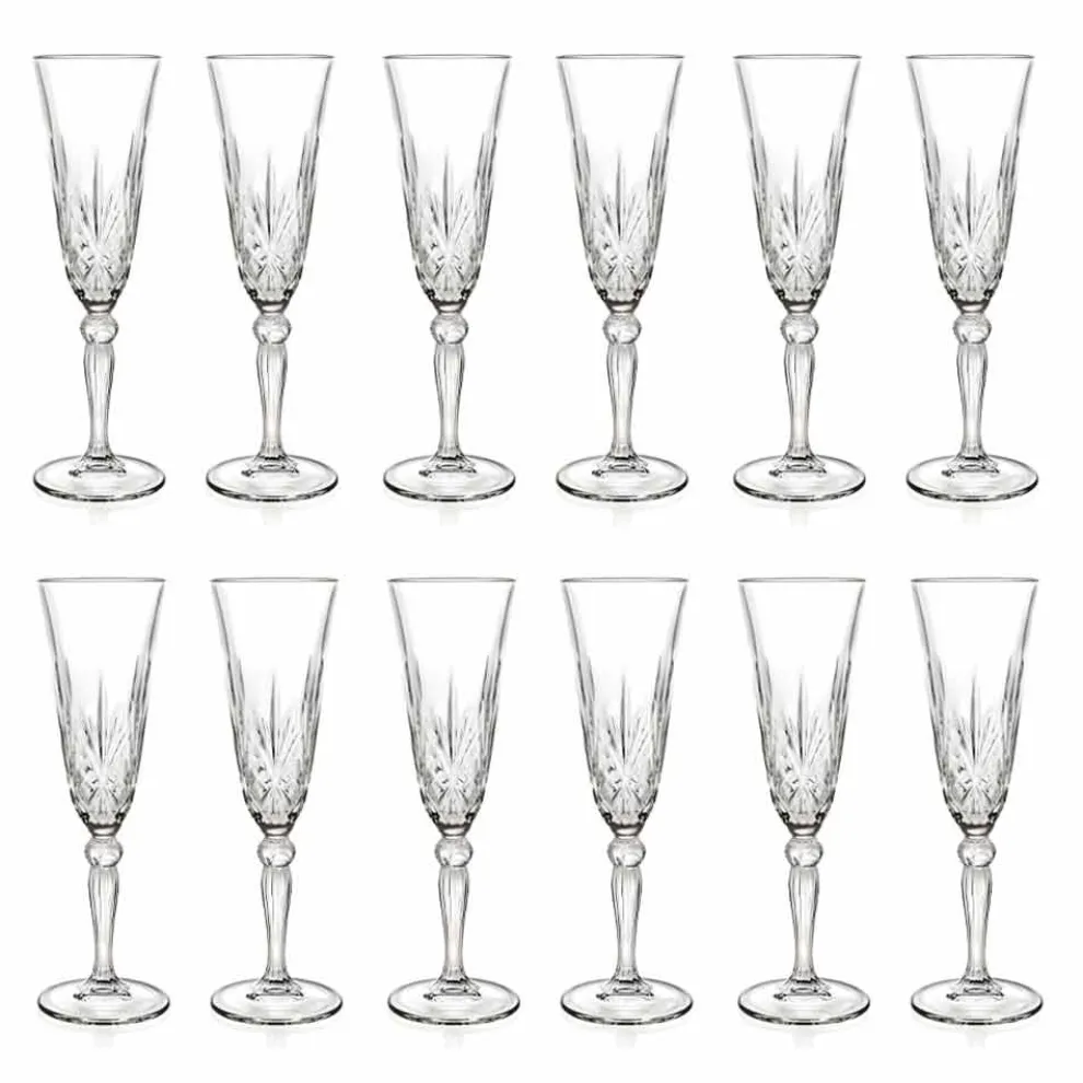 Becherflöte Ökologisches Kristallglas für Champagner 12 Stück - Cantabile
