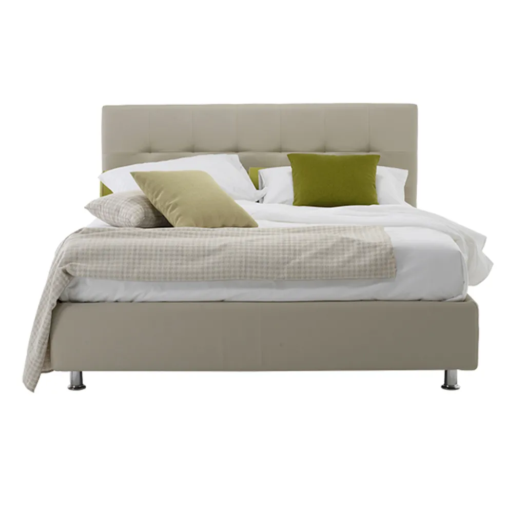 Modernes Luxus-Doppelbett mit Aufbewahrungsbox Made in Italy - Orfei