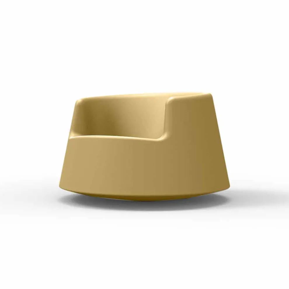Moderner Gartensessel aus Polyethylen, Roulette von Vondom