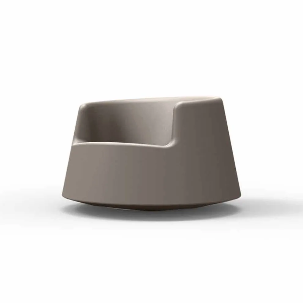 Moderner Gartensessel aus Polyethylen, Roulette von Vondom