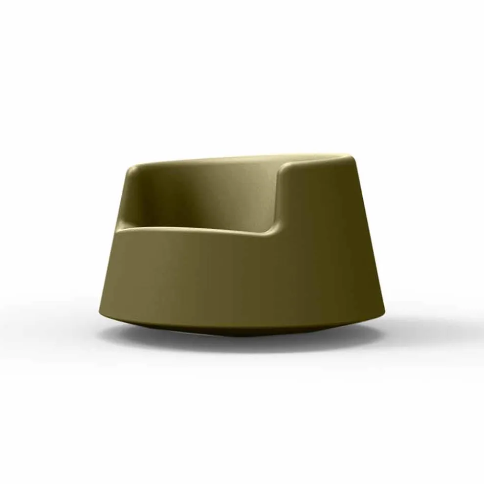 Moderner Gartensessel aus Polyethylen, Roulette von Vondom