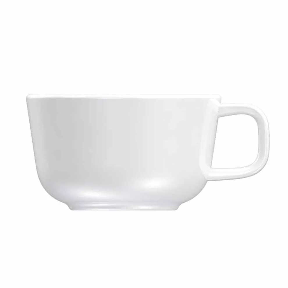Porzellantasse und Untertasse Service, Porzellanteekanne und Milchkännchen 14 Stück - Arktis