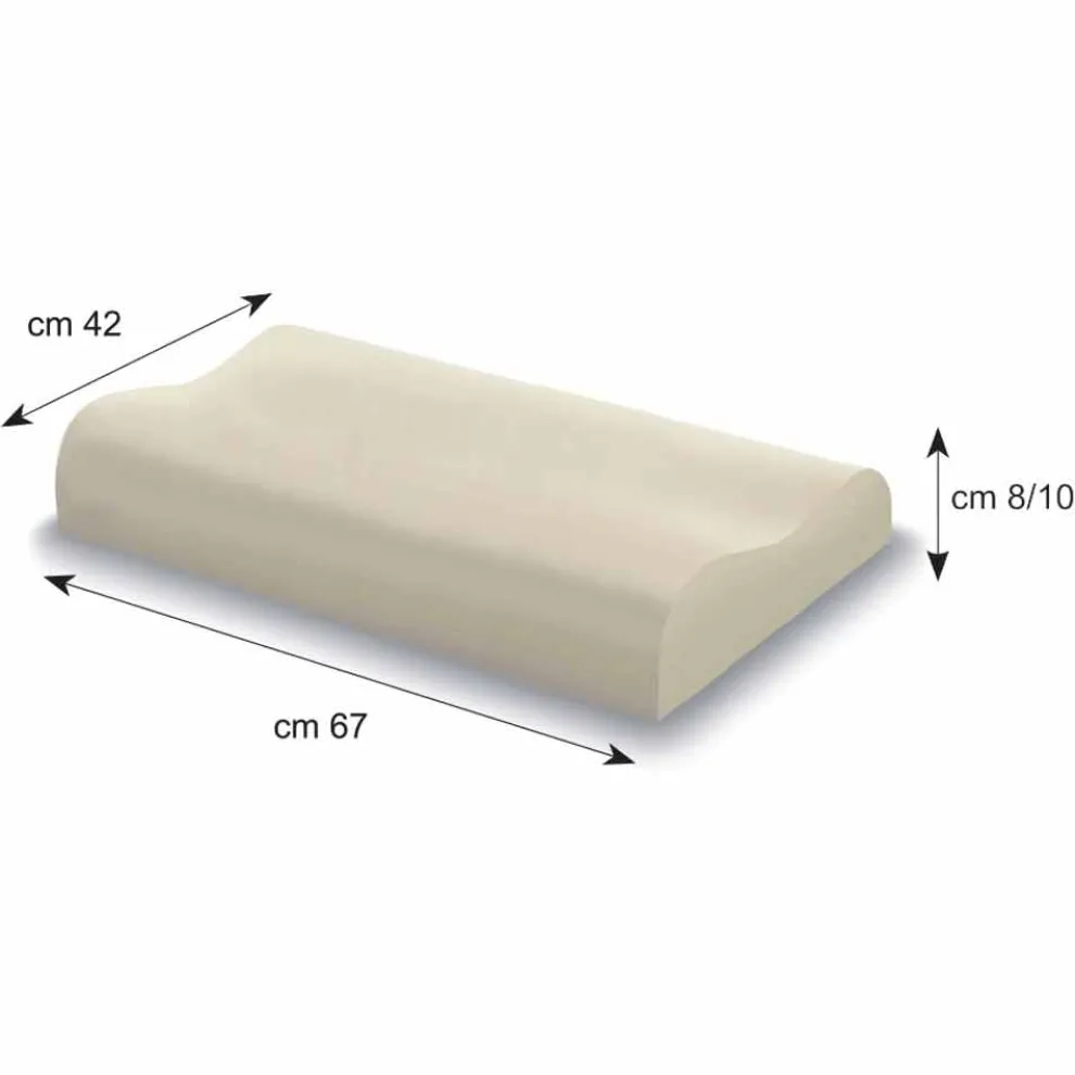 Nackenstützkissen aus Memory Foam H 10 cm Made in Italy, 2 Stücke – Nimes