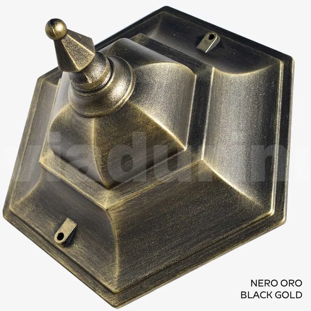 215 cm hohe Gartenlampe aus Glas und 5 Aluminiumausführungen - Pinako