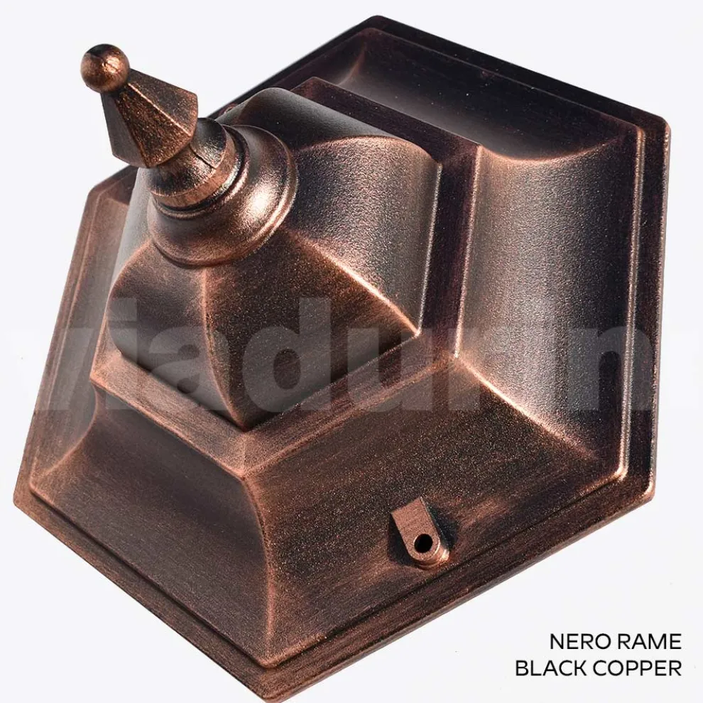 154 cm hohe Gartenlampe aus Glas und 5 Aluminiumausführungen - Pinako