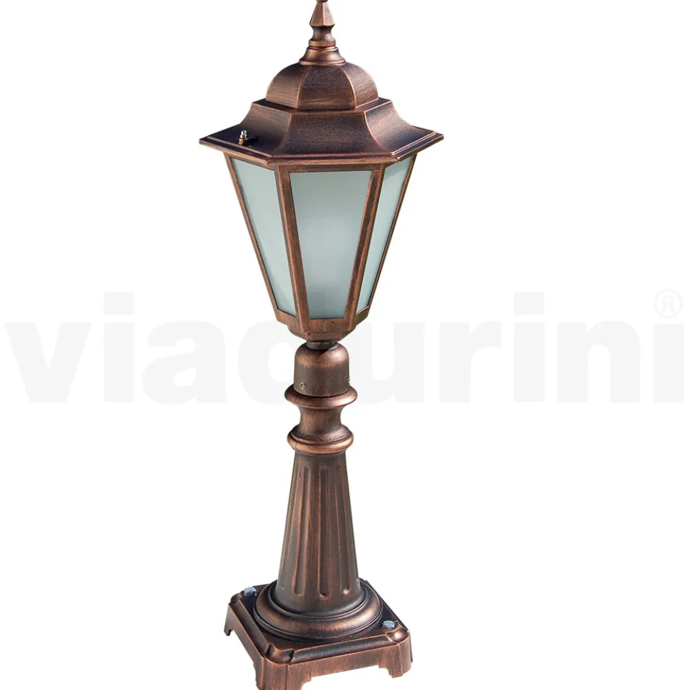 79 cm hohe Gartenlampe aus Glas und 5 Aluminiumausführungen - Pinako