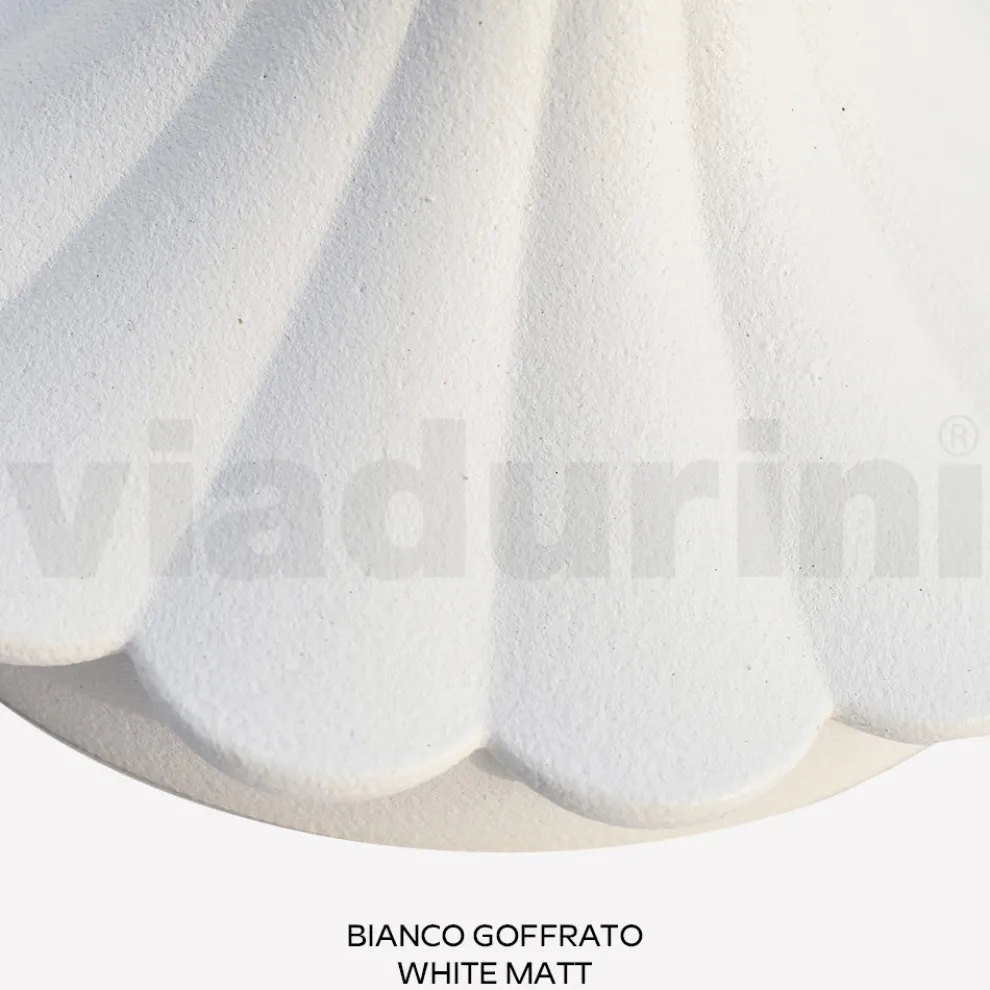 145 cm hohe Straßenlaterne aus weißem Acryl und Aluminium, hergestellt in Italien - Trovabianco