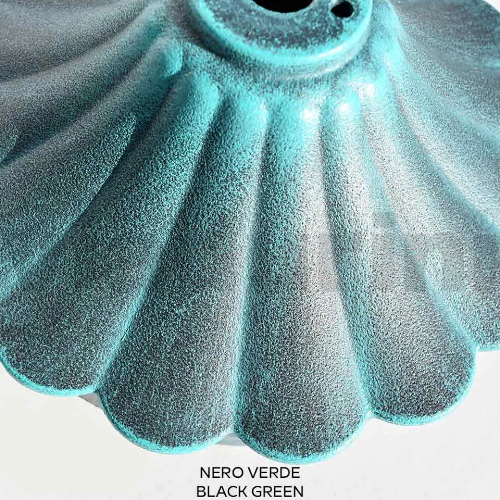 69 cm hohe Straßenlaterne aus schwarzem Acryl und Aluminium, hergestellt in Italien - Trovanero