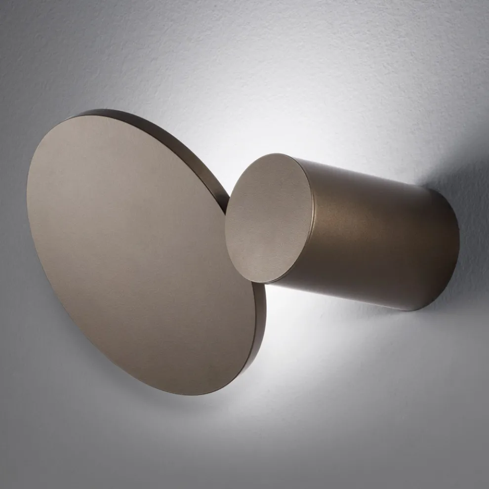 345° drehbare Metall-Wandleuchte Made in Italy - Lumi