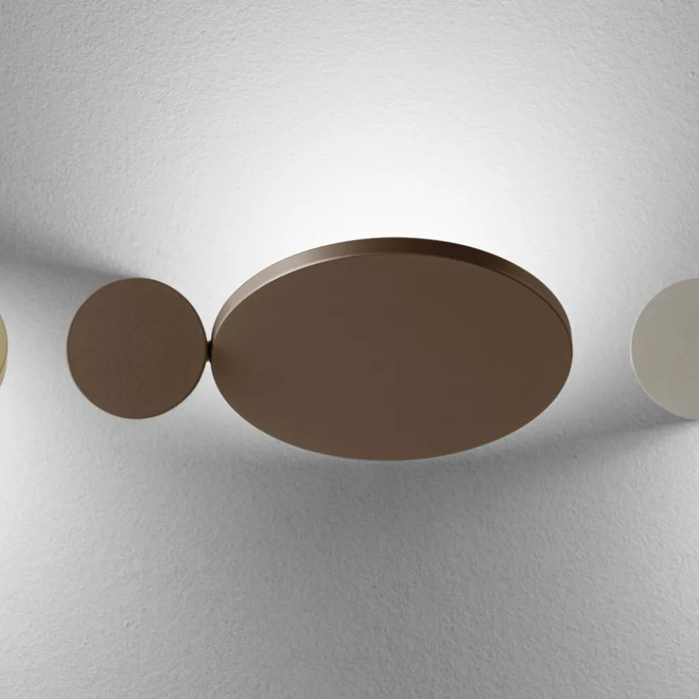 345° drehbare Metall-Wandleuchte Made in Italy - Lumi