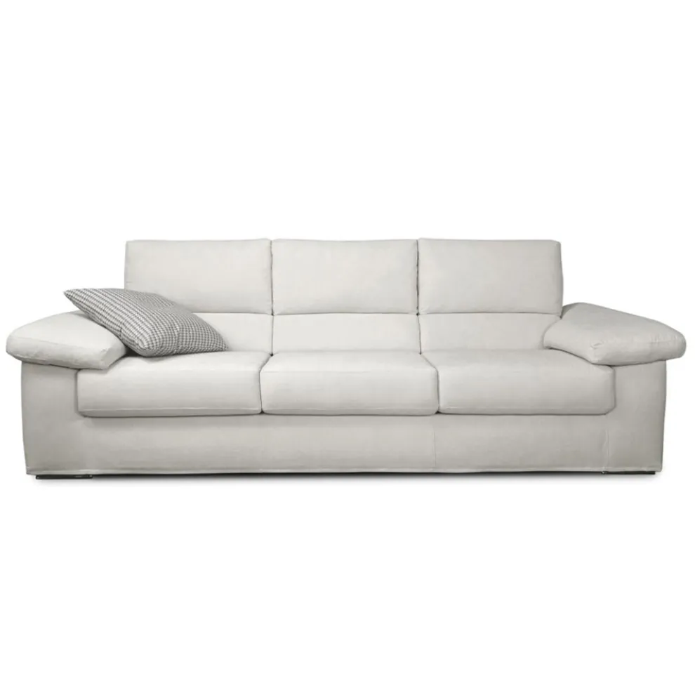 2- oder 3-Sitzer-Sofa in weißem Stoffdesign Made in Italy - Abudhabi